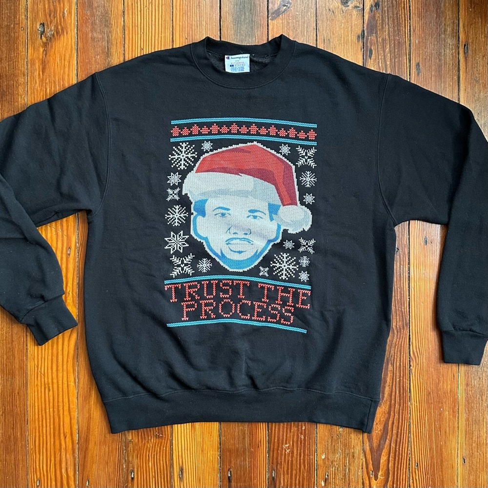 Barstool Sports Allen Iverson Trust the Process Christmas sweatshirt